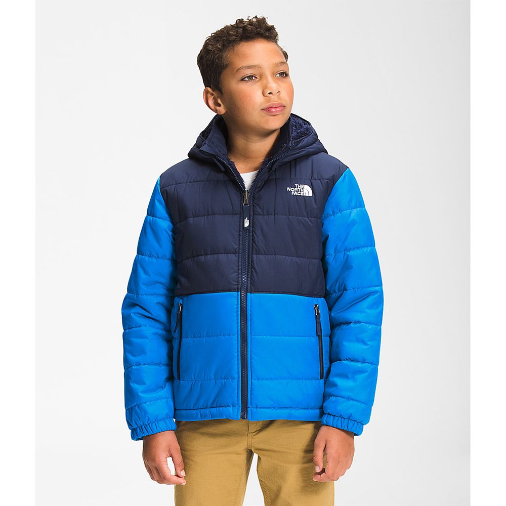 The North Face Hoodie Boys Australia - The North Face Reversible Mount Chimbo Full Zip Blue (TPB-186